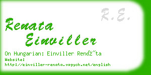 renata einviller business card